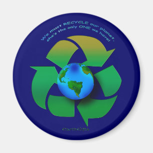Imán RECICLE NUESTRA serie del PLANETA