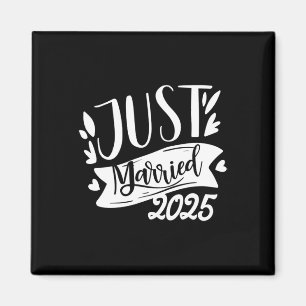 Imán Recién Casados Divertidos 2025 Novia y Novio Dulce