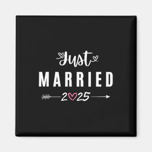Imán Recién Casados Est 2025 Luna de Miel Bodas Parejas