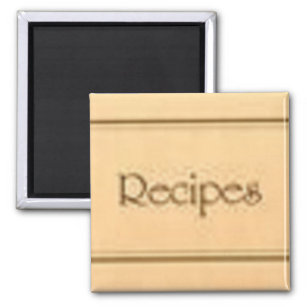 Imán Recipes Square Magnet