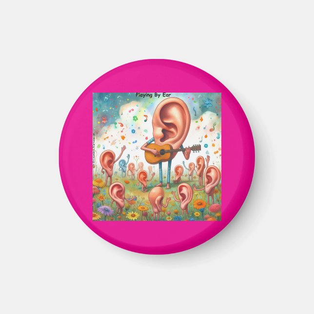 Imán Recital de Guitarra de Oreja: Tocando de Oído (Frente)