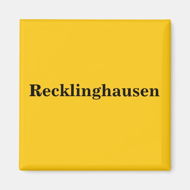 Imán Recklinghausen Magnet Schild Gold Gleb (Frente)