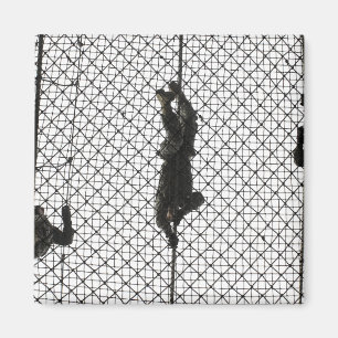 Imán reclutas que terminan un obstáculo