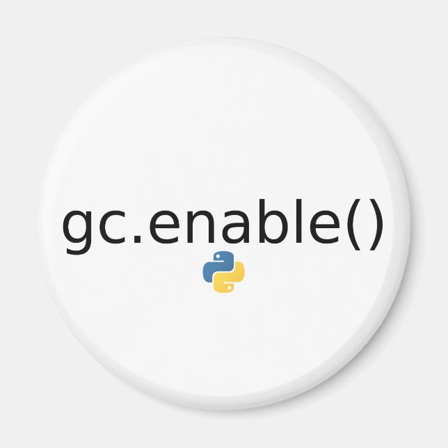 Imán recolector de elementos no utilizados en Python (Frente)