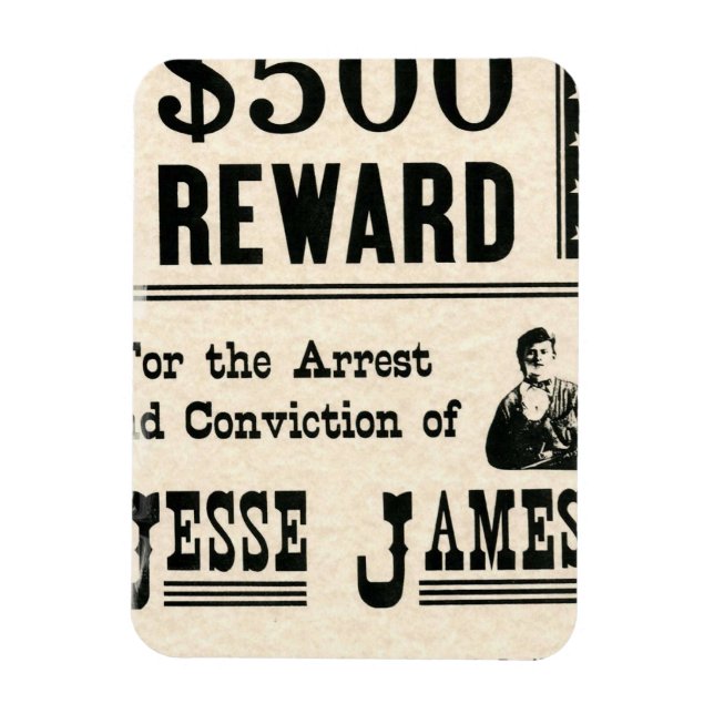 Imán Recompensa para Jesse James (Vertical)