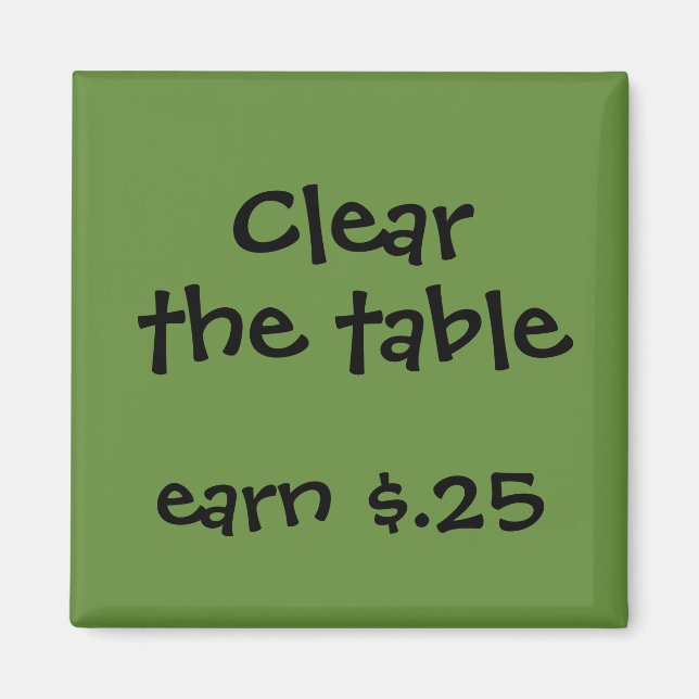 Imán Recompensas para los niños (Frente)