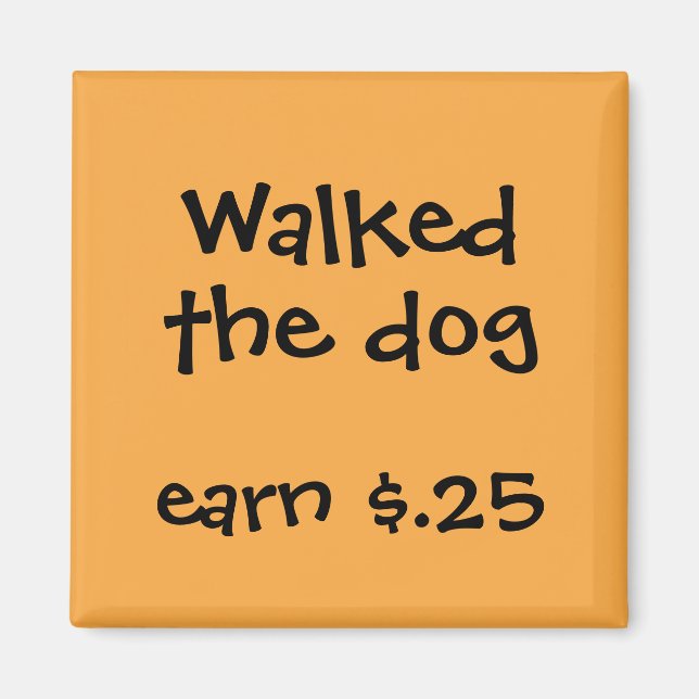 Imán Recompensas para los niños (Frente)