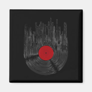 Imán Récord de vinilo Sunset Retro Tur de registro de v
