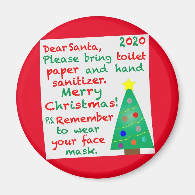 Imán Recordando a 2020 Navidades (Frente)