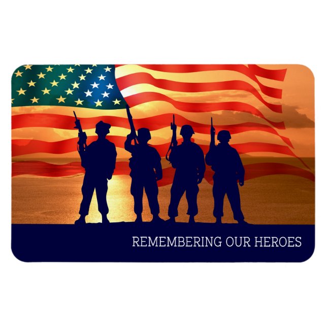 Imán Recordando A Nuestros Héroes. Ejercito (Horizontal)