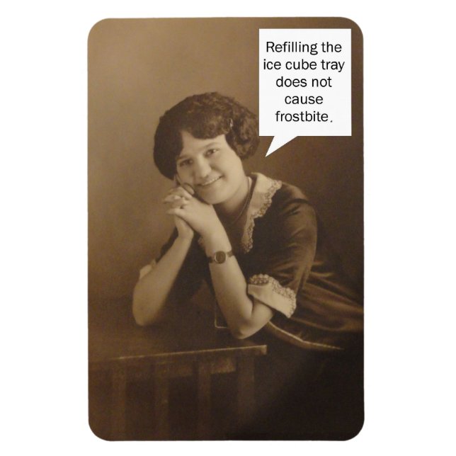 Imán Recordatorio de bandeja de cubo de hielo (Vertical)