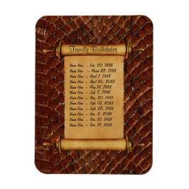 Imán Recordatorio de cumpleaños de familia magnética - 