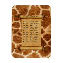 Recordatorio de cumpleaños de familia magnética - 