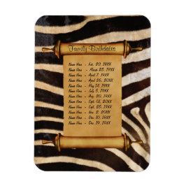 Imán Recordatorio de cumpleaños de familia magnética - 