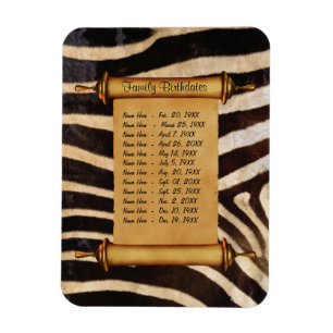 Imán Recordatorio de cumpleaños de familia magnética - 