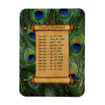 Recordatorio de cumpleaños de familia magnética - 