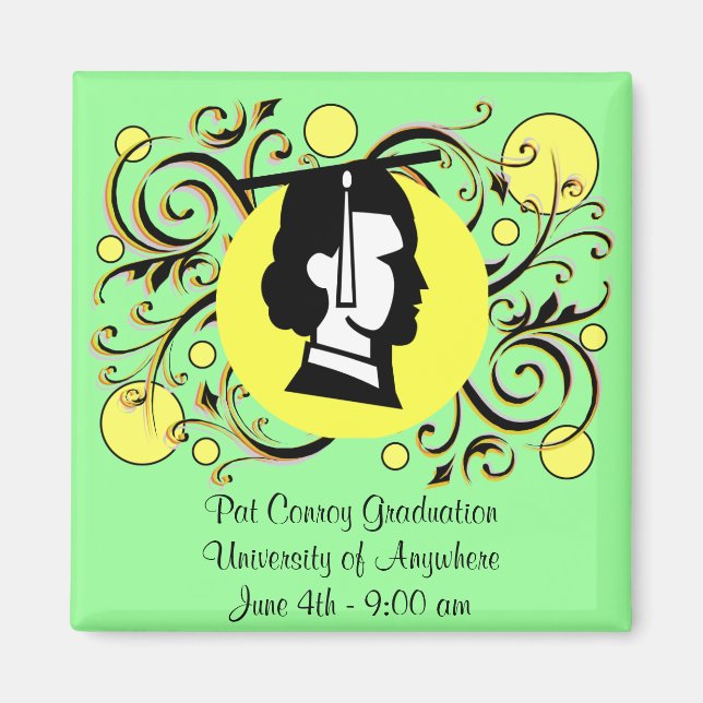 Imán Recordatorio de graduado (Frente)