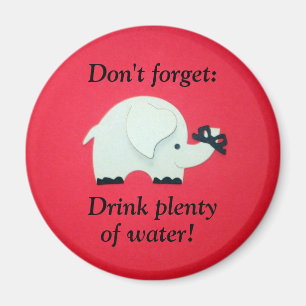 Imán Recordatorio para beber agua