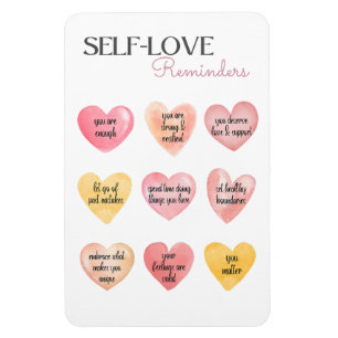 Imán Recordatorios suaves para la salud mental autoamor