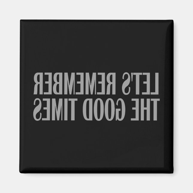 Imán Recordemos los buenos tiempos (Frente)