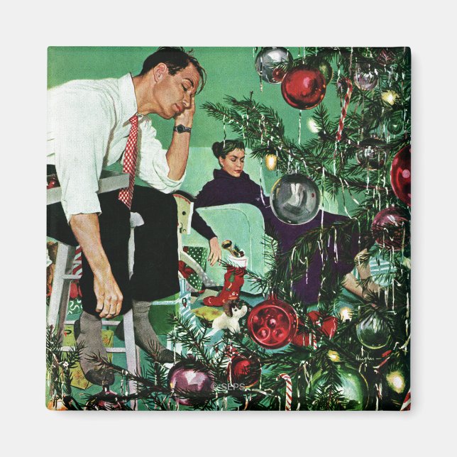 Imán Recortar el árbol (Frente)