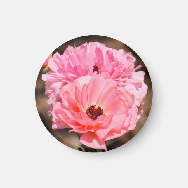 Imán Recortar en rosa (Frente)