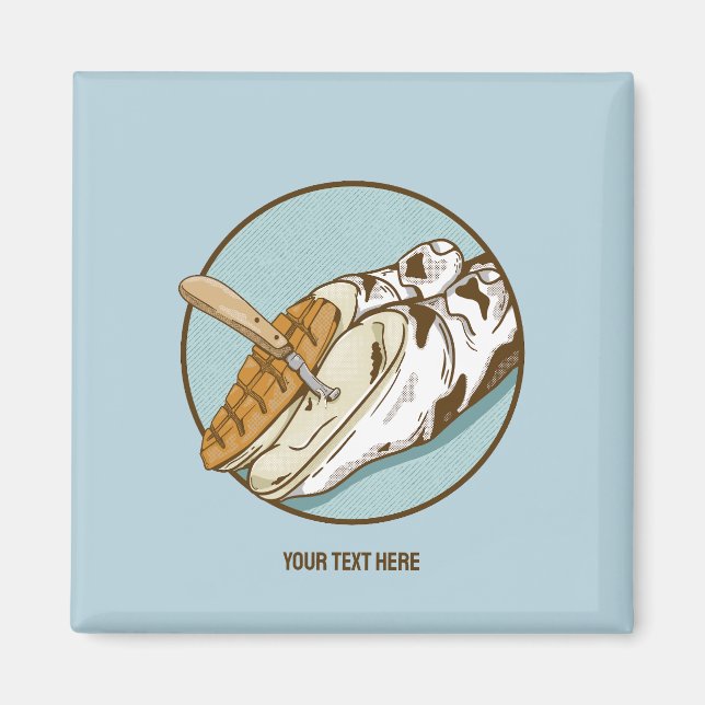 Imán Recorte de la pezuña de vaca (Frente)