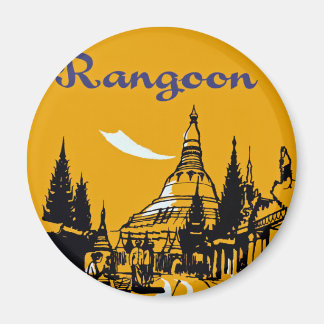 Imán Recorte el camino a Rangún