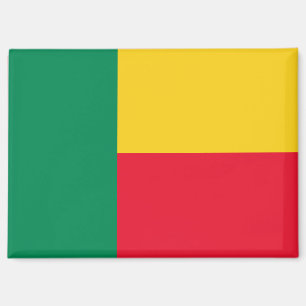 Imán Rectangular de la Bandera Nacional de Benín