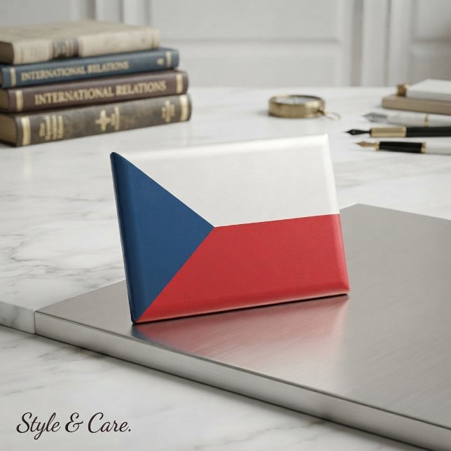 Imán rectangular de la bandera nacional de la Repú (National Flag of Czech Republic Rectangle magnet)