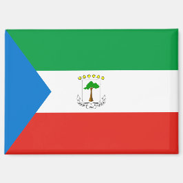 Imán Rectángulo de Bandera Nacional de Guinea Ecua