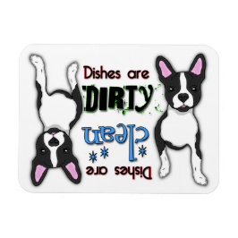 Imán Rectángulo de Boston Terrier Dishlavnet Magnet