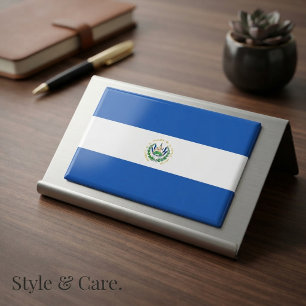 Imán rectángulo de la bandera nacional de El Salva