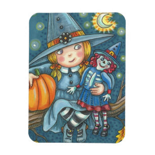 Imán Rectángulo MAGNET DE PEQUEÑA BRAZA Y DOLL HALLOWEE