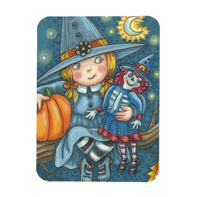 Imán Rectángulo MAGNET DE PEQUEÑA BRAZA Y DOLL HALLOWEE (Vertical)