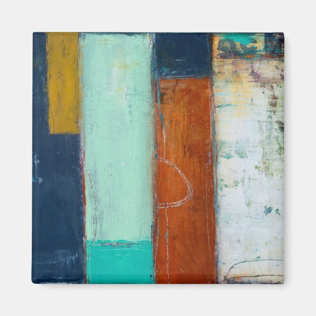 Imán Rectángulos abstractos (Frente)