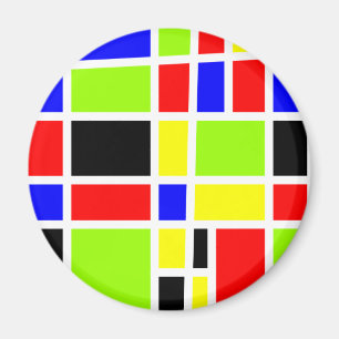 Imán Rectángulos coloridos