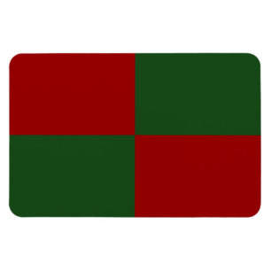 Imán Rectángulos rojo y verde