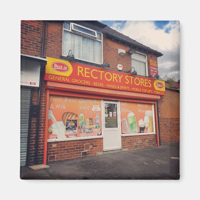 Imán Rectory Stores, Prestwich (Frente)