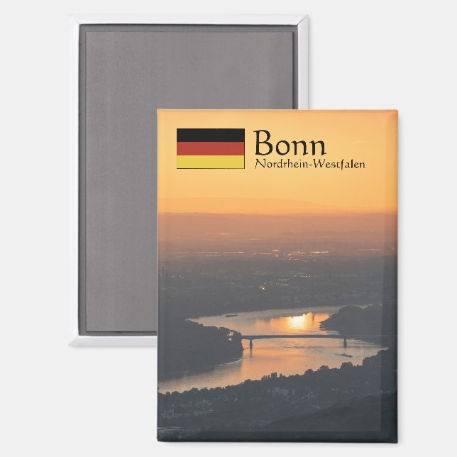 Imán Recuento de Alemania de Bonn (Anverso/Reverso)