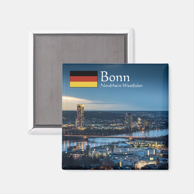 Imán Recuento de Alemania de Bonn (Anverso/Reverso)