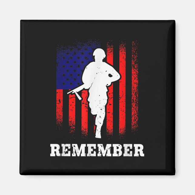 Imán Recuerde el día de conmemoración (Frente)