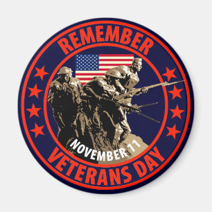 Imán Recuerde el día de veteranos