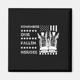Imán Recuerde Nuestros Héroes Caídos Días Memorial Usa