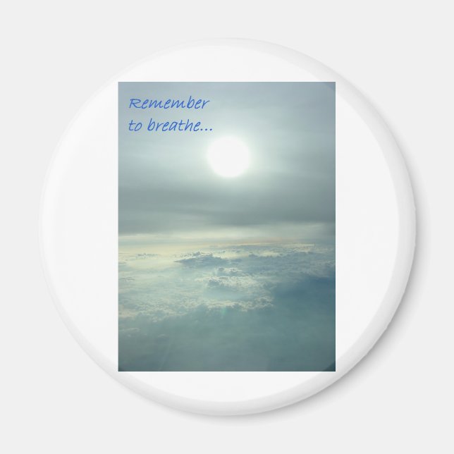 Imán Recuerde respirar (Frente)
