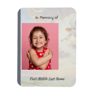 Imán Recuerdo conmemorativo Ángel extendiéndose