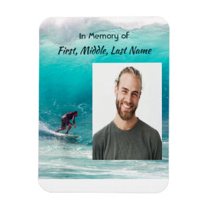 Imán Recuerdo conmemorativo Ola de surf en el agua