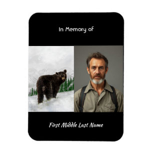Imán Recuerdo conmemorativo oso negro animal