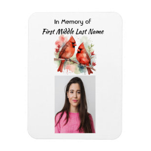 Imán Recuerdo conmemorativo pájaro cardenal