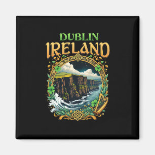 Imán Recuerdo de acantilados marinos de Dublín Irlanda